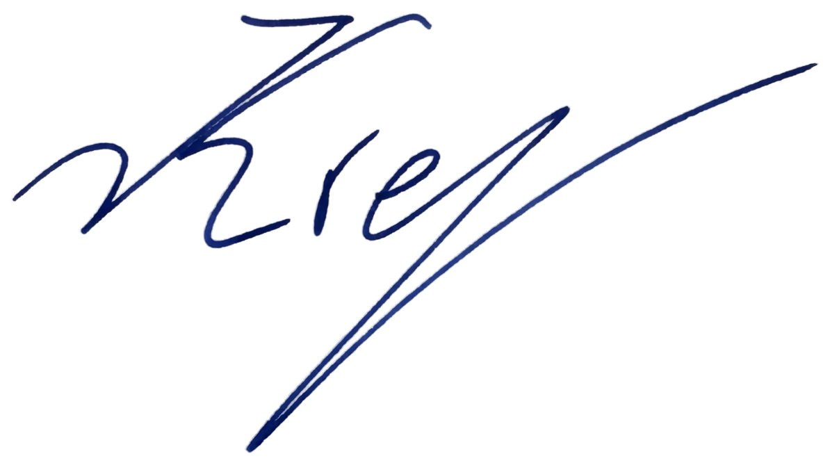Unterschrift von Kevin Kretz